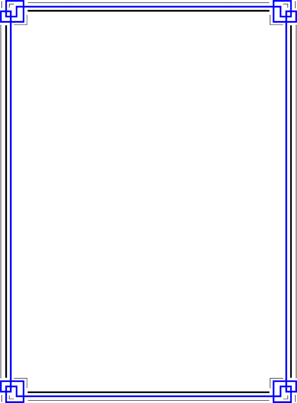 Border Blue   Free Stock Photo   Illustration Of A Blank Blue Frame