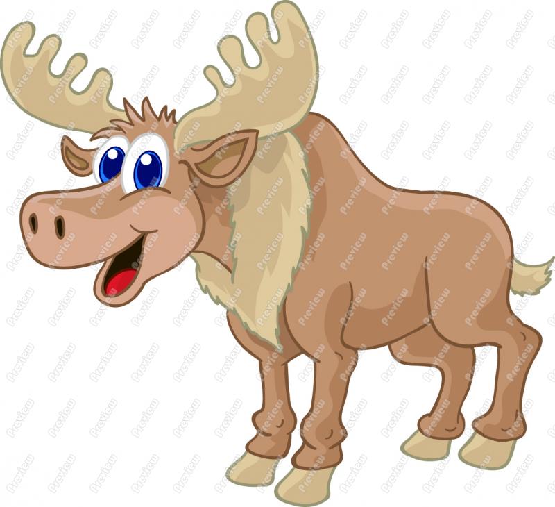 Cartoon Moose Clip Art 252 Formats Included With This Cartoon