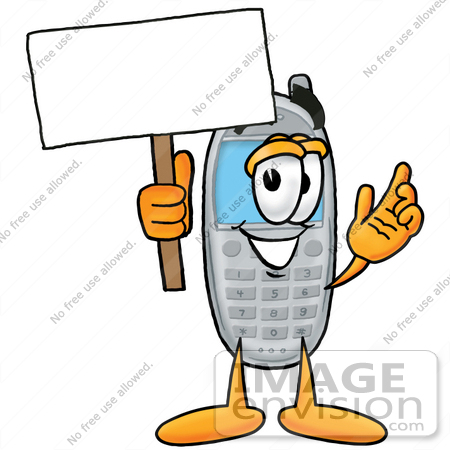 Clipart Picture Of A Red Telephone Mascot Cartoon Character With 2015