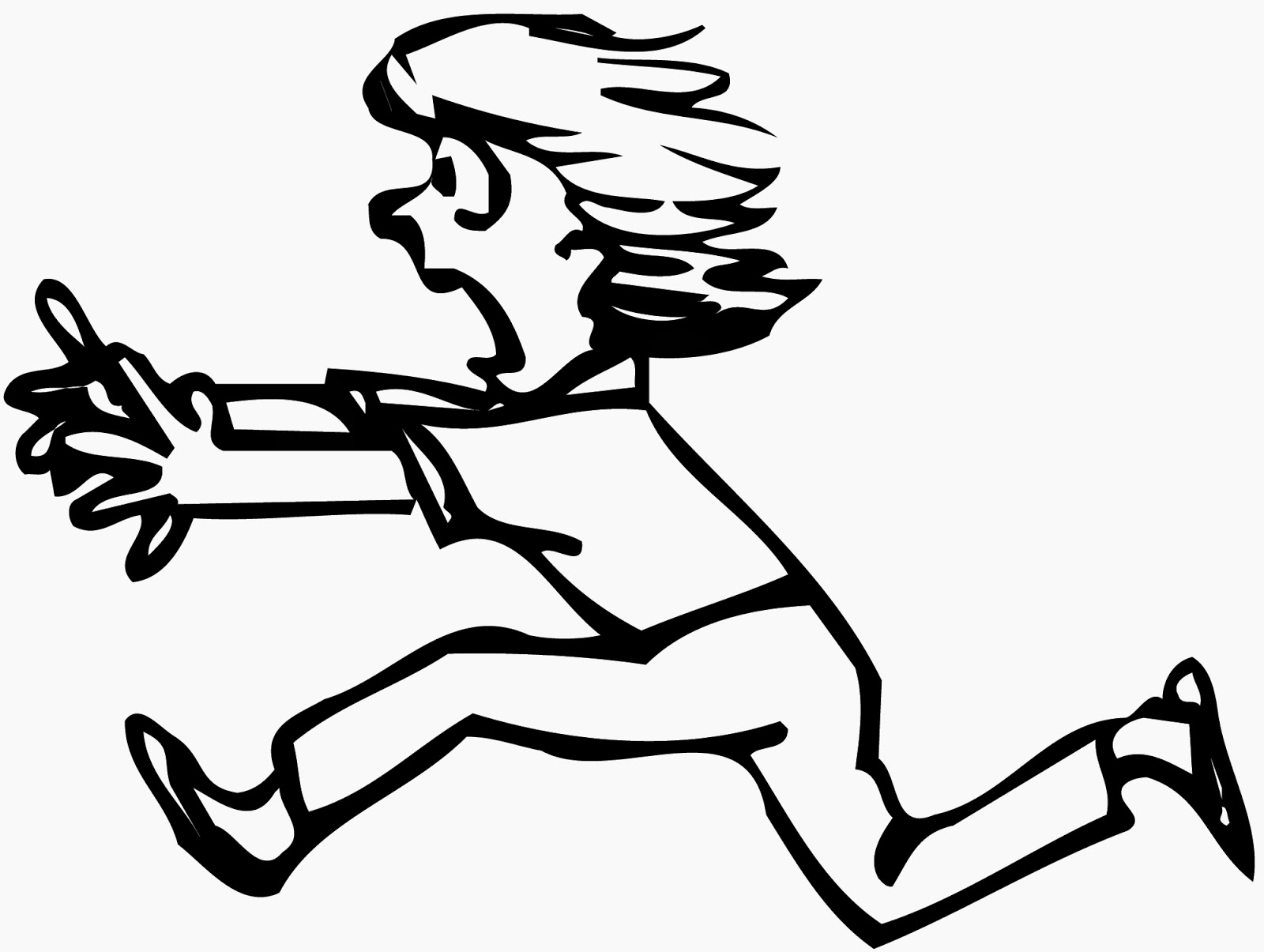 Displaying 20  Images For   Person Running Away Clipart