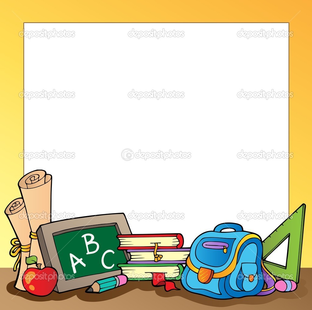 Frame With School Supplies 1   Stock Vector   Clairev  6453886