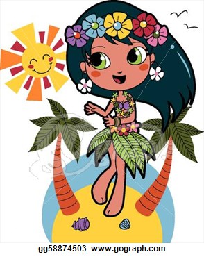 Hawaiian Girl Clipart   Cliparthut   Free Clipart