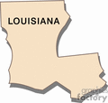 Louisiana State Outline Clip Art