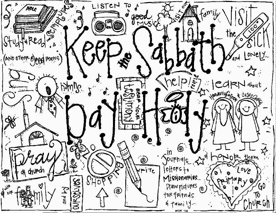 Melonheadz Lds Illustrating  Keep The Sabbath Day Holy