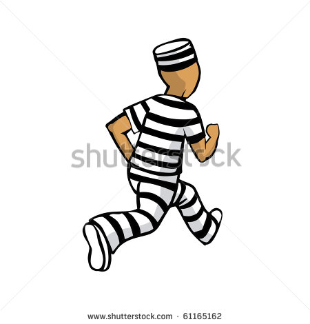Prisoner Running Away Illustration   61165162   Shutterstock