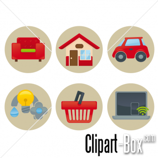 Related House Icons Cliparts