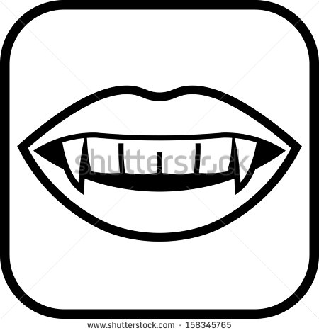 Vampire Teeth Clipart Vampire Teeth Vector   Stock