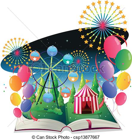 An Image Of A Carnival With Balloons      Csp13877667   Search Clipart    