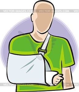 Arm Fracture   Vector Image
