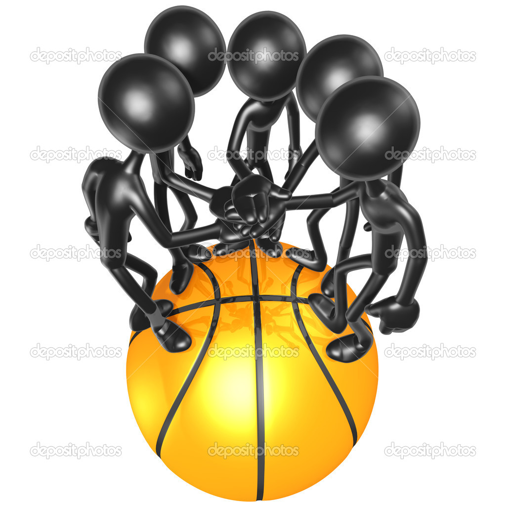 Basketball Team Huddle Clipart Basketball Team   Stock Image