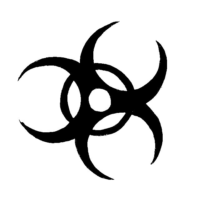 Biohazard Symbol Stencil   Clipart Best
