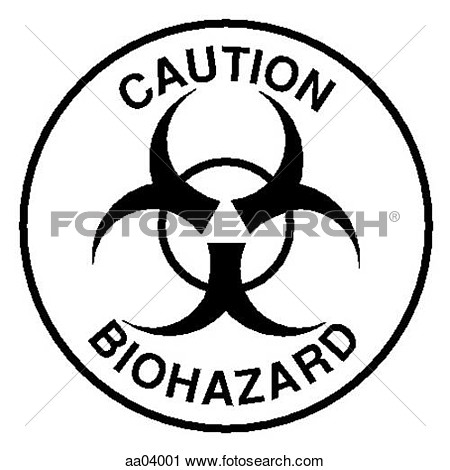Biohazard Symbol View Large Illustration