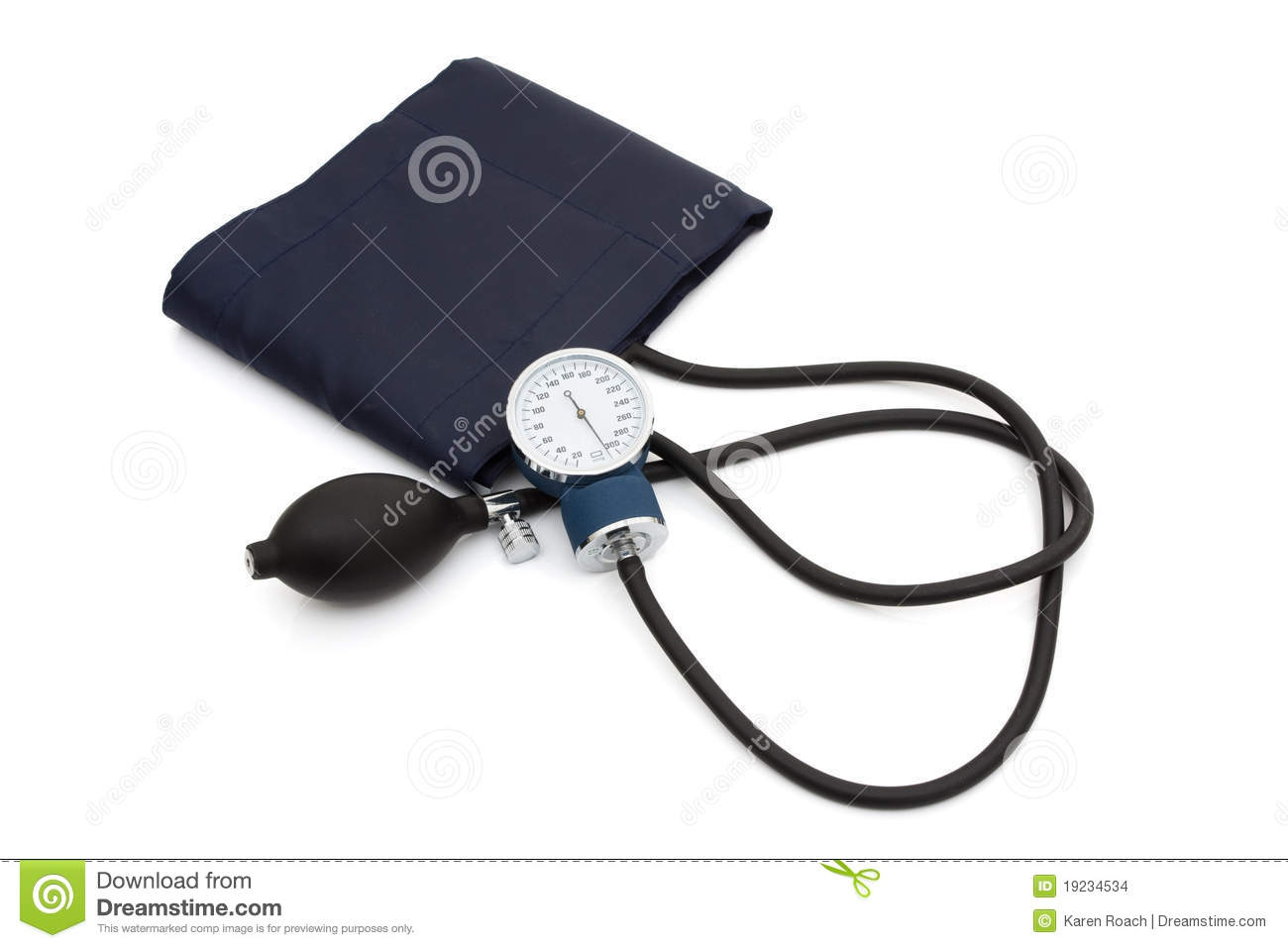 Blood Pressure Reading Device Sphygmomanometer On White High Blood    