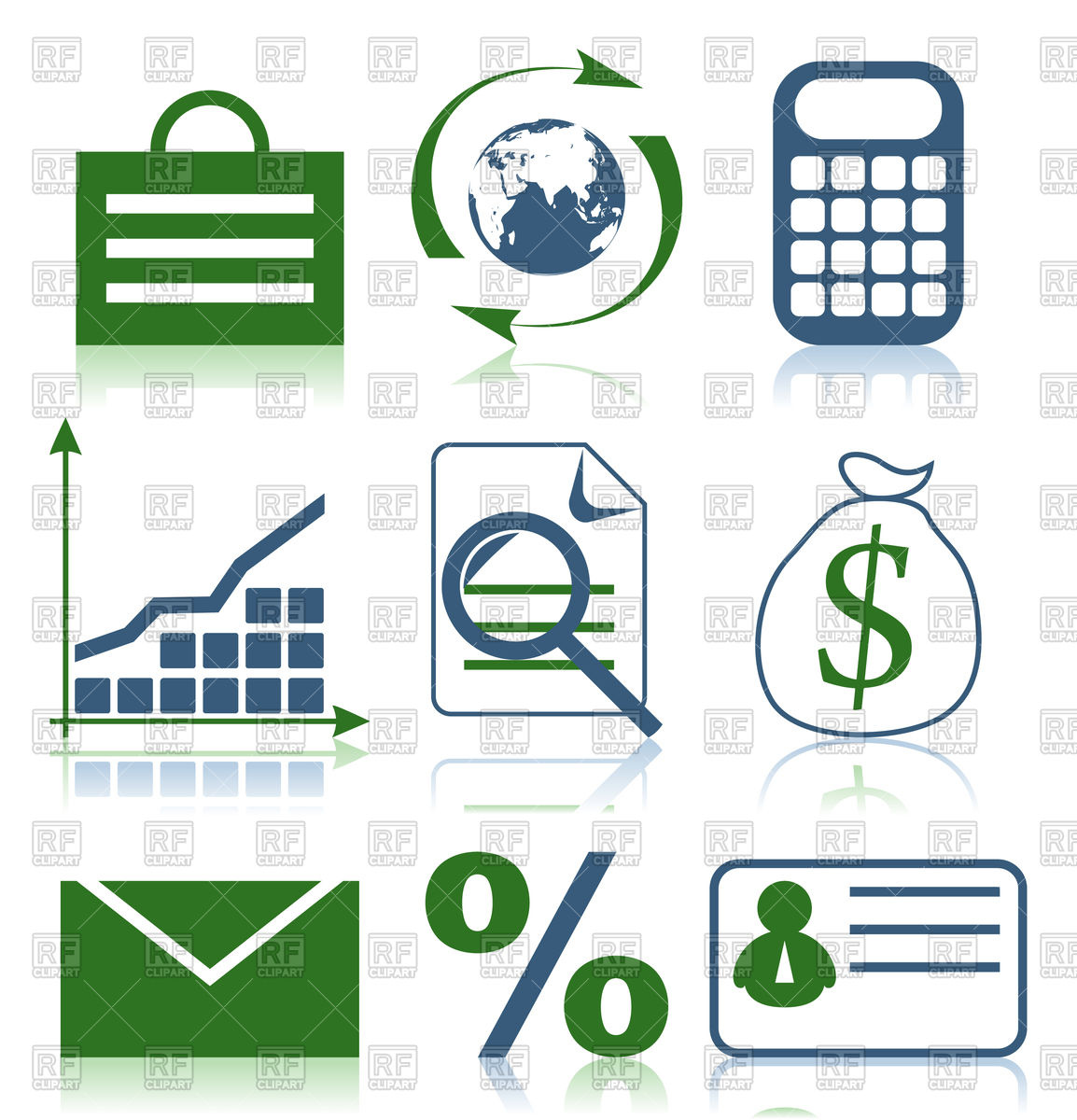     Business Theme Icons 82486 Download Royalty Free Vector Clipart  Eps