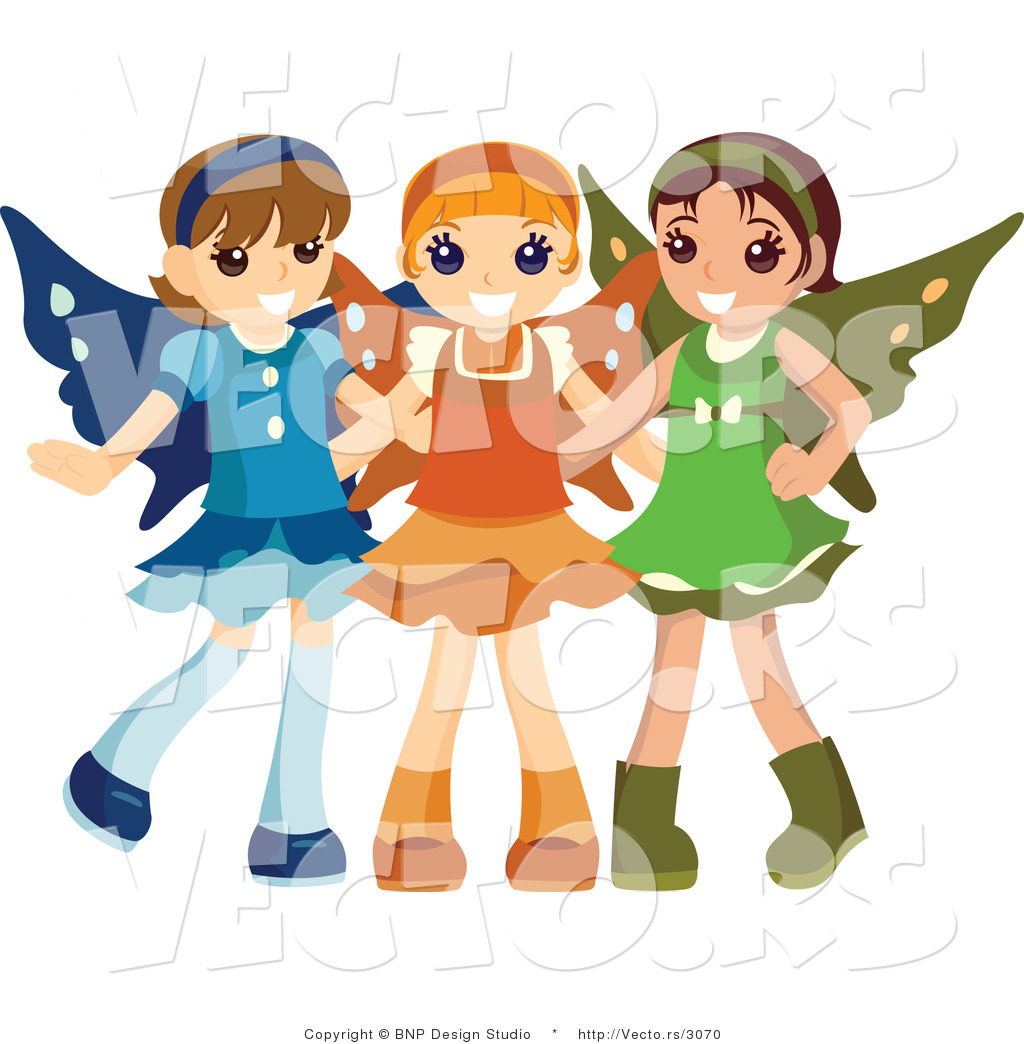 Group Of Girls Clipart Royalty Free Stock Clipart Of