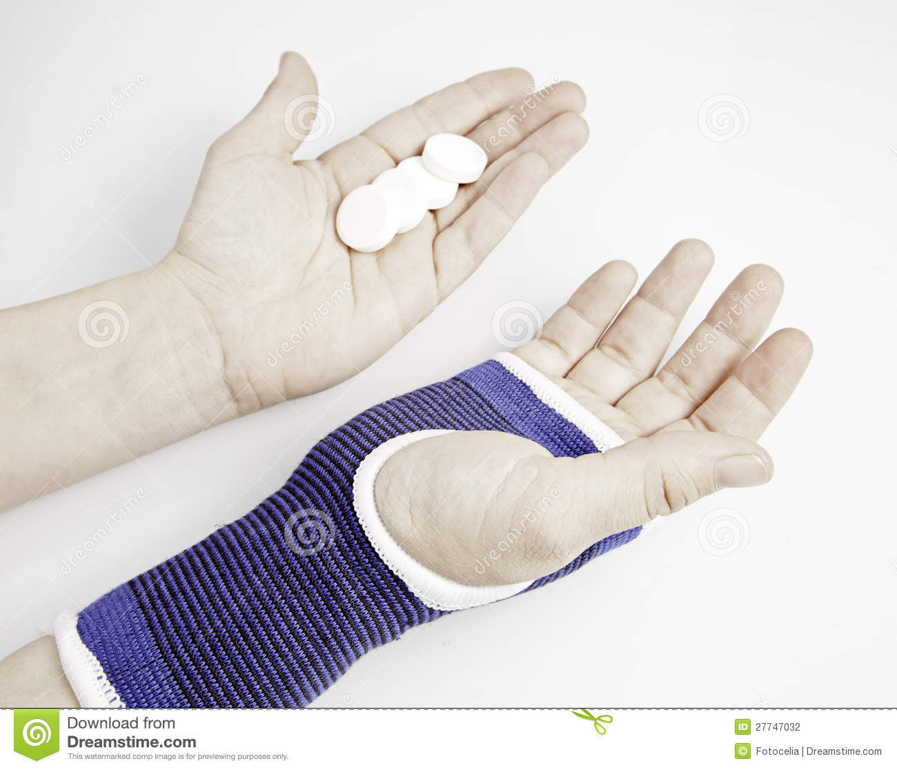 Hand Fracture And Wrist Strap Stock Photography   Image  27747032