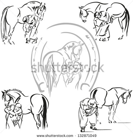 Horse Illustration On Pinterest   Horse Logo Running Horses And