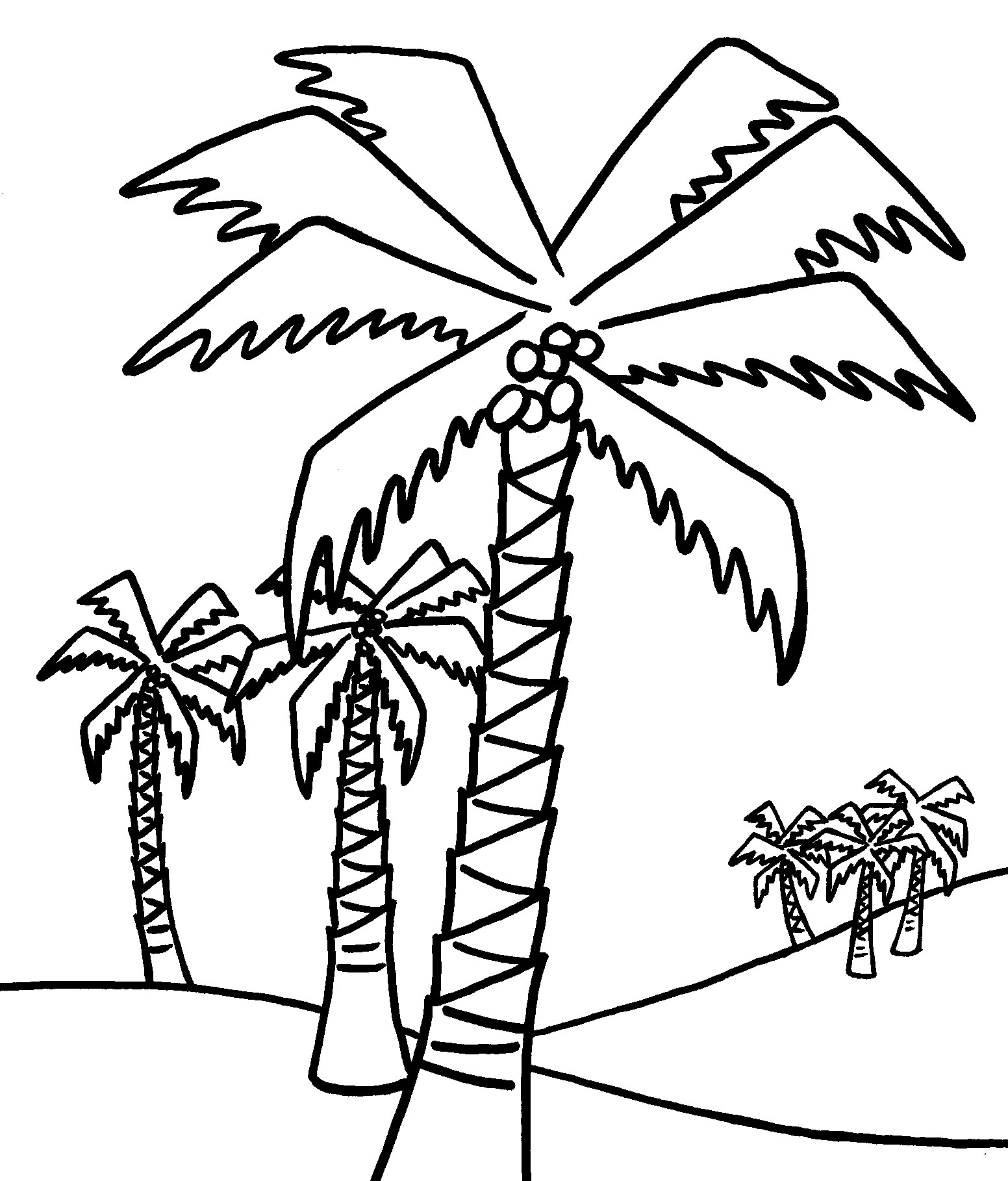 Life S A Beach Clipart Set On 8 5x11 Sheet Starfish Sun Palm Tree    