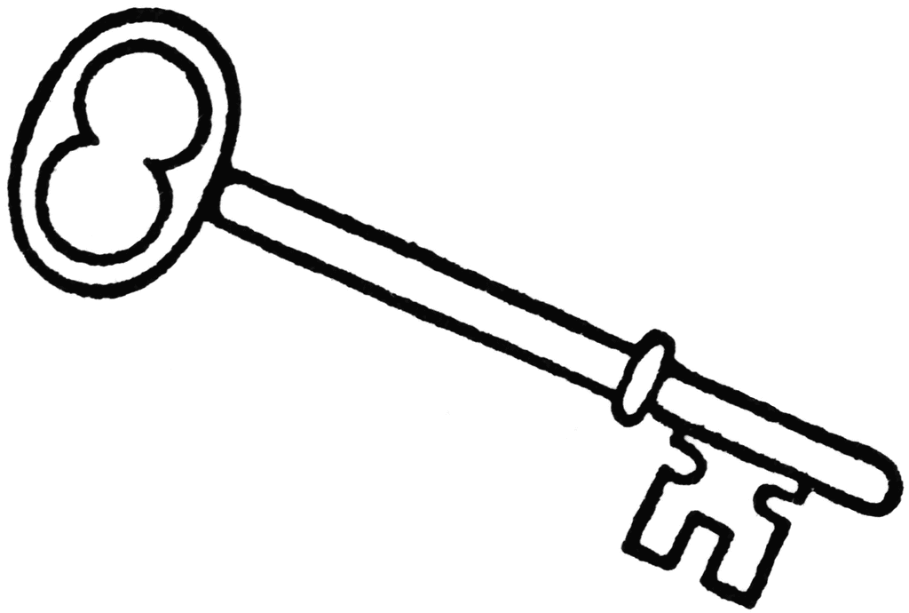 Old Fashioned Key   Clipart Etc