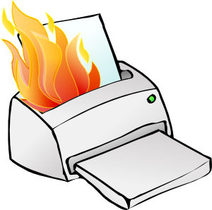Printer Burning Clip Art At Clker Com   Vector Clip Art Online