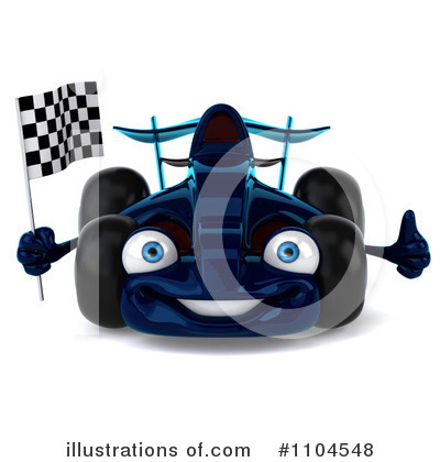 Royalty Free  Rf  Blue Race Car Clipart Illustration By Julos   Stock