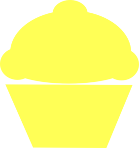 Yellow Cupcake Clip Art At Clker Com   Vector Clip Art Online Royalty    