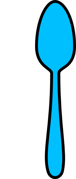 Blue Spoon Clip Art At Clker Com   Vector Clip Art Online Royalty