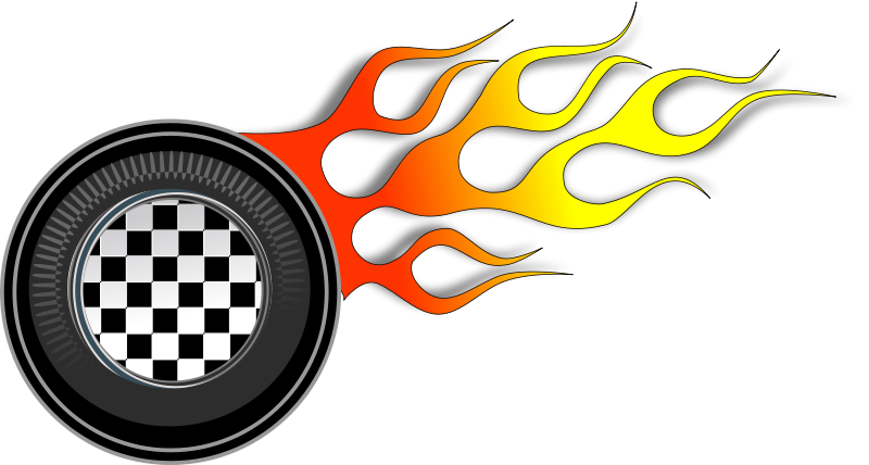 Burnout Clipart Racing Wheels Illustration Png