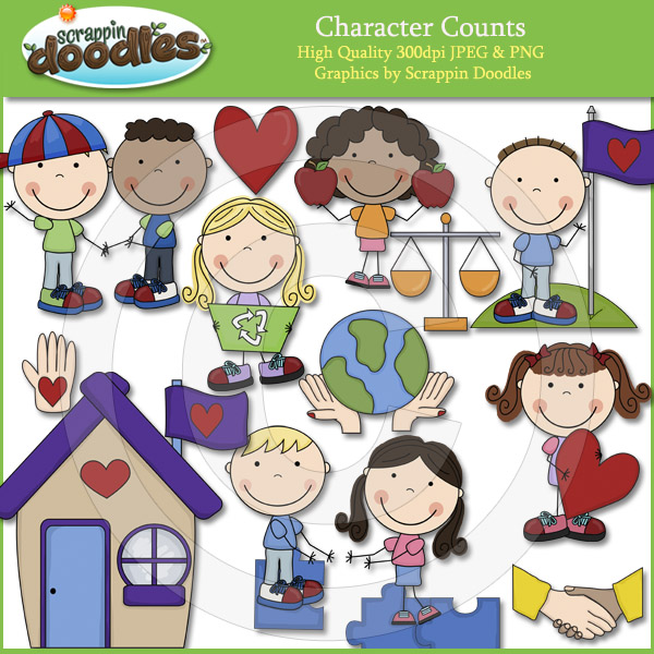 Character Counts Clip Art Download    3 50   Scrappin Doodles
