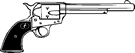     Clip Art Colt 45 Gun Pistol Revolver Six Shooter Weapon Western