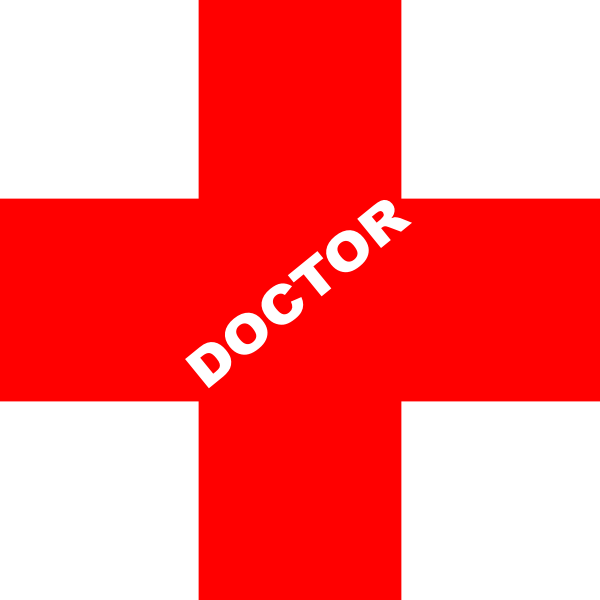 Doctor Logo Red Clip Art