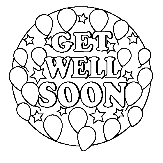 Get Well Soon Coloring Page   Clipart Panda   Free Clipart Images