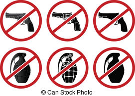 No Firearms Vector Clipart And Illustrations
