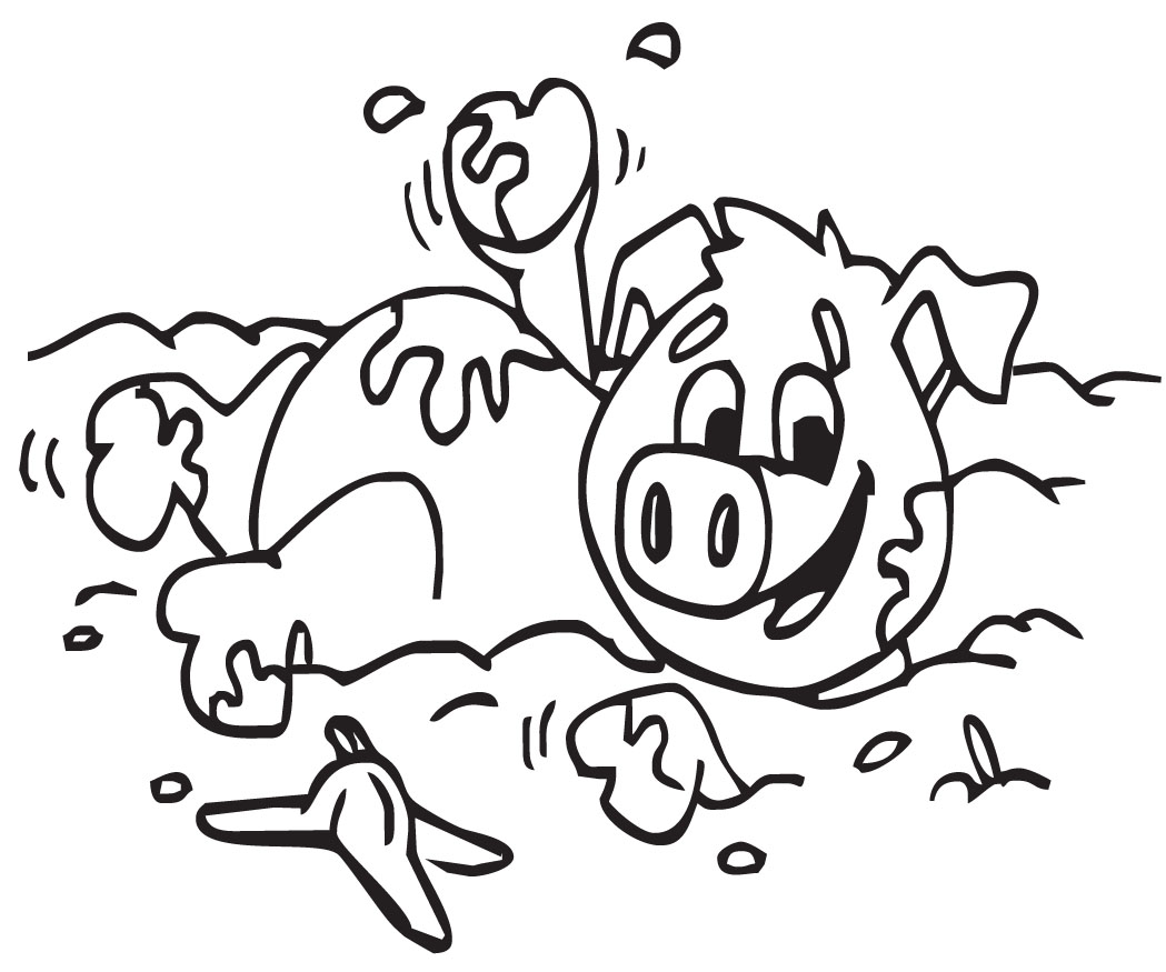 Pig In Mud Jpg