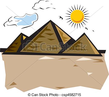 Pyramid Giza Pyramids Cairo Egypt Csp4582715   Search Clipart