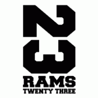 Rams 23 Black White   Brands Of The World    Download Vector Logos