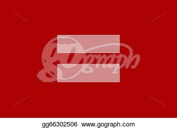 Stock Illustrations   Red Equal Sign  Stock Clipart Gg66302506