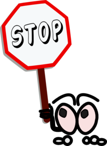 Stop And Think Clipart Stop Clip Art   Vector Clip