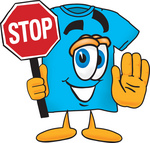 Stop Clipart Clip Art Graphic Of A Blue