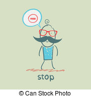 Stop Think Illustrations And Clipart