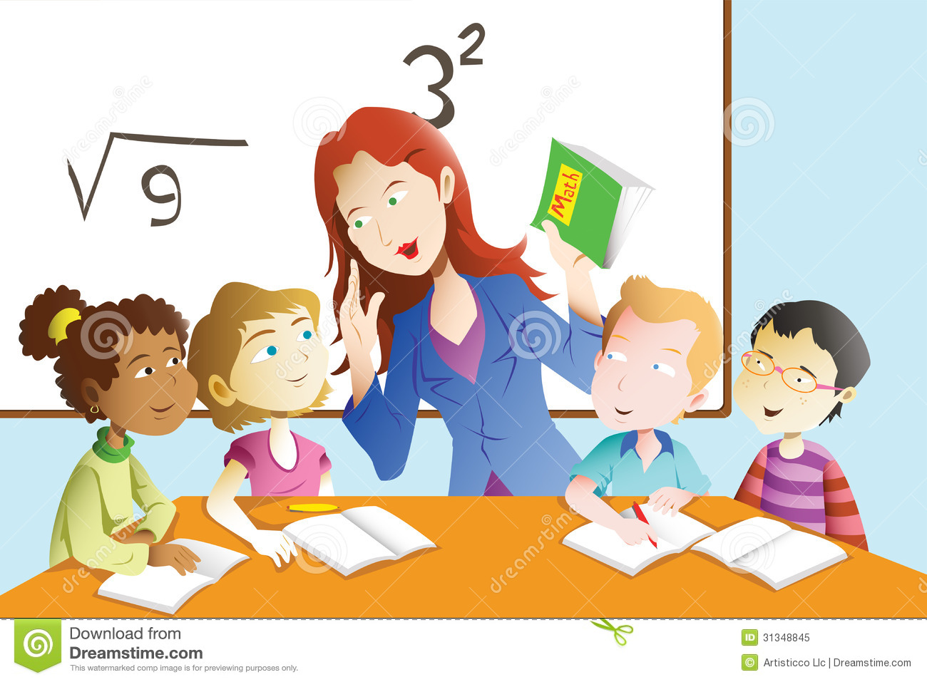 Teacher And Student In The Classroom Royalty Free Stock Photo   Image