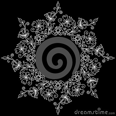 Vector Doodle Pattern Of Spirals Swirls And Stock Vector   Image