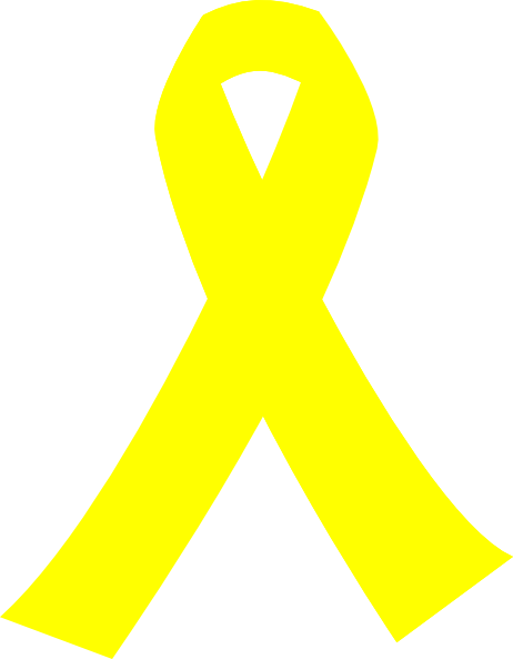 Yellow Cancer Ribbon Clip Art At Clker Com   Vector Clip Art Online