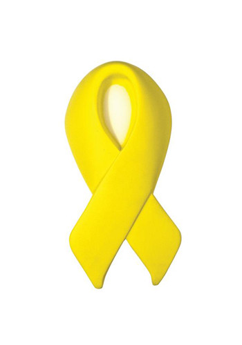 Yellow Cancer Ribbon Clip Art Gun