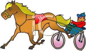 Cartoon Cart Horse Clipart