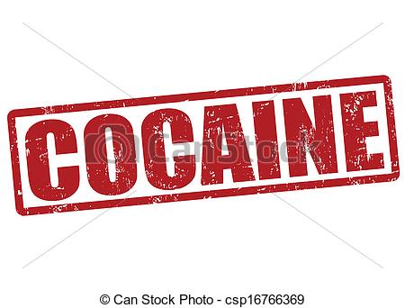 Clip Art Vector Of Cocaine Stamp   Cocaine Grunge Rubber Stamp On