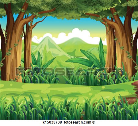 Clipart Forest Background The Green Forest