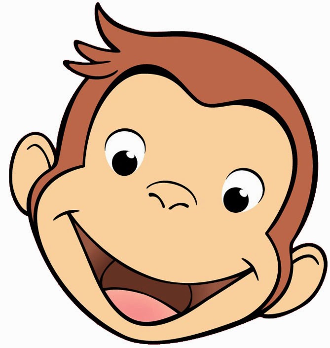 Curious George Clipart Black And White Georgeface2 Jpg