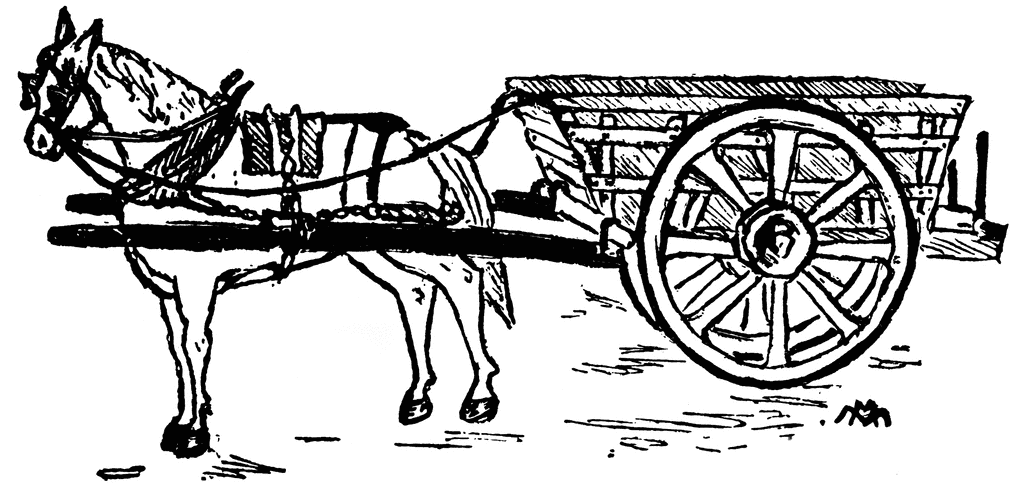 Horse And Cart   Clipart Etc