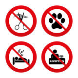 Hotel Services Icon  Pets Allowed Hairdresser Royalty Free Stock    